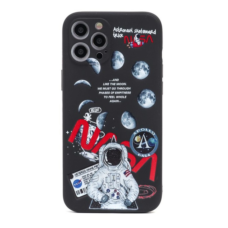 APOLLO NASA Astronot Soft Case Edge Full Lens Cover iPhone 6 7 8 SE 6+ 7+ 8+ X XR XS 11 12 PRO MAX