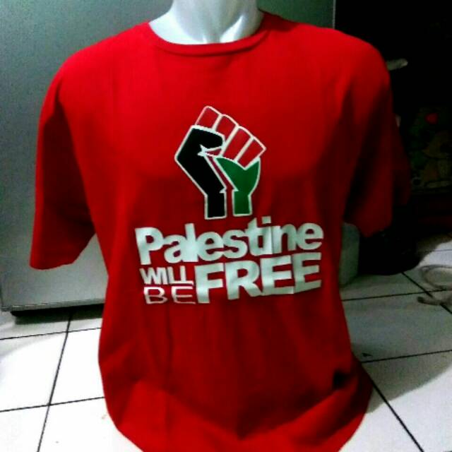 KAOS DISTRO TSHIRT SAVE PALESTINA EKSKLUSIF T SHIRT PRIA TERLARIS