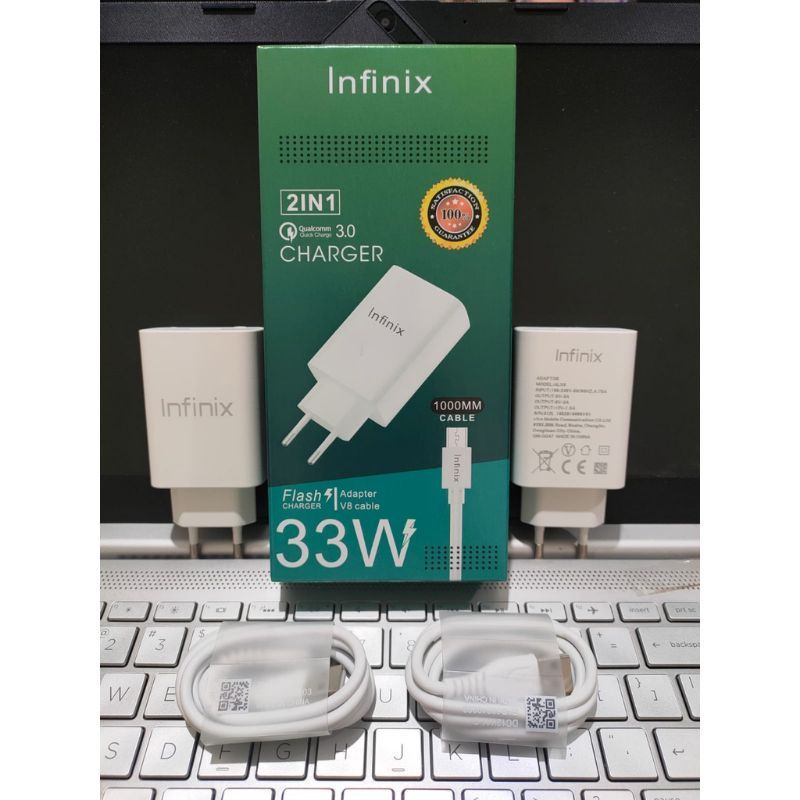 TC CHARGER ORIGINAL INFINIX 33W 100% FAST CHARGING MICRO &amp; TYPE C