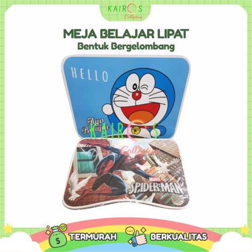 Meja Belajar Anak Lipat Karakter Kartun Multifungsi Portable