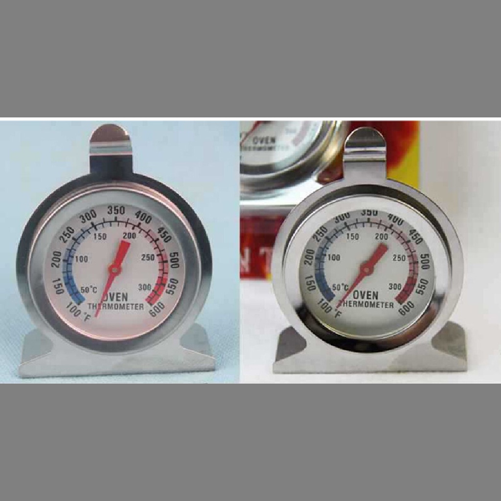 {whitebright3.id} Stainless Steel Oven Thermometer Temperature Gauge Home Kitchen Food Meat Case ,