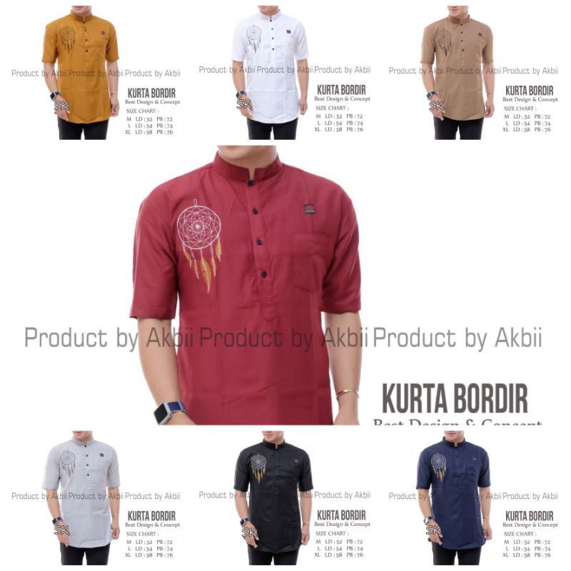 New Koko Kurta Bordir Lengan PendekBy Akbii Fashion Best Design & Concept