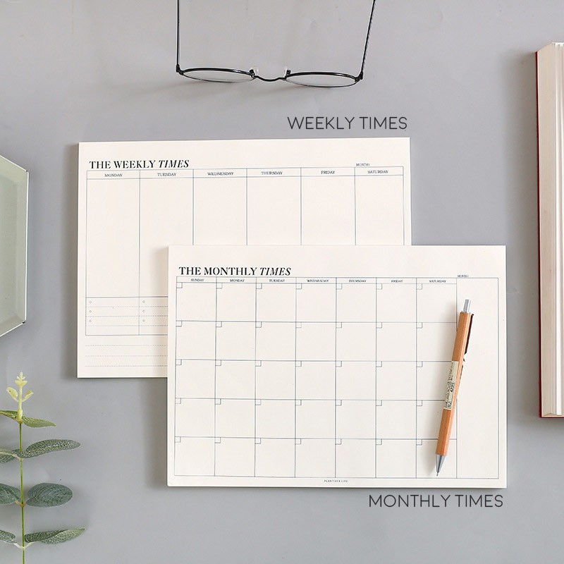 

PLANNER / KERTAS PLANNER ISI / catatan memo lucu The Times Weekly Monthly Planner Memopad