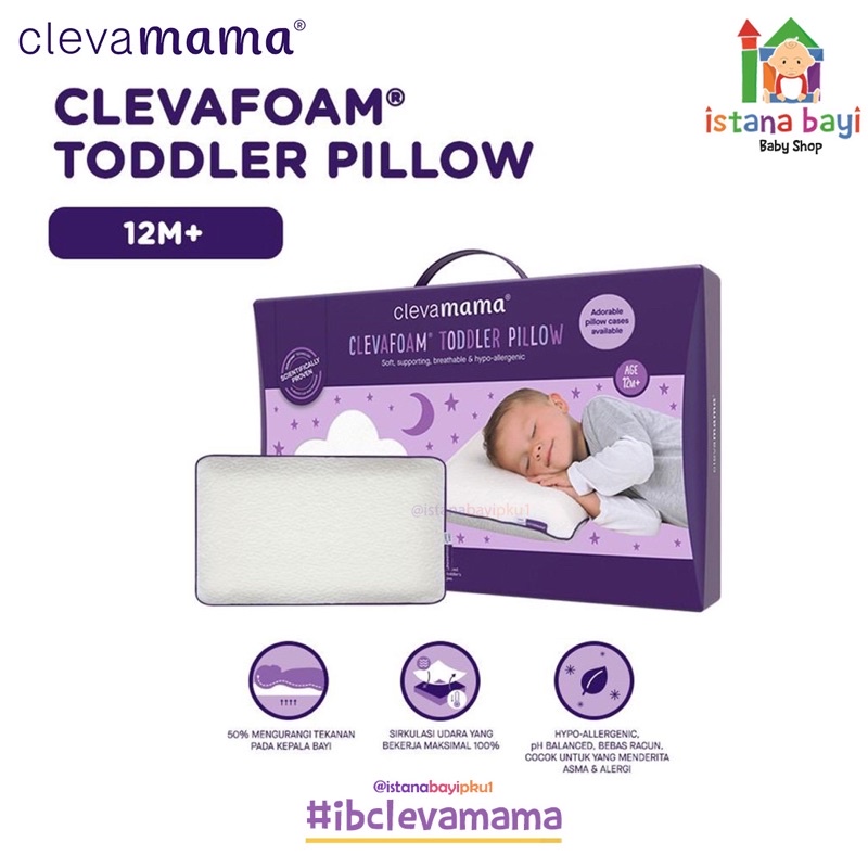 Clevamama Toddler Pillow - Bantal anak