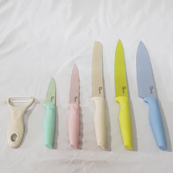 Pisau Dapur Set Oxone OX-608N Multi Color Marble Knife Set [ORIGINAL]