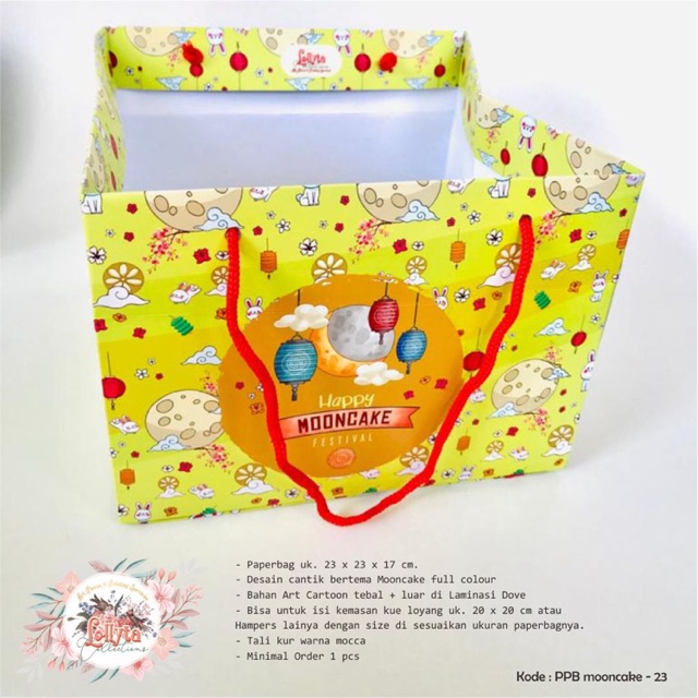 

Paperbag cartoon ukuran 23 x 23 x 17 cm MOONCAKE FESTIVAL