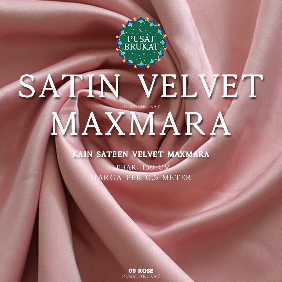 Kain Satin Velvet Maxmara Saten Premium Warna Soft Pastel Lebar 150cm Harga Per 0 5m Shopee Indonesia