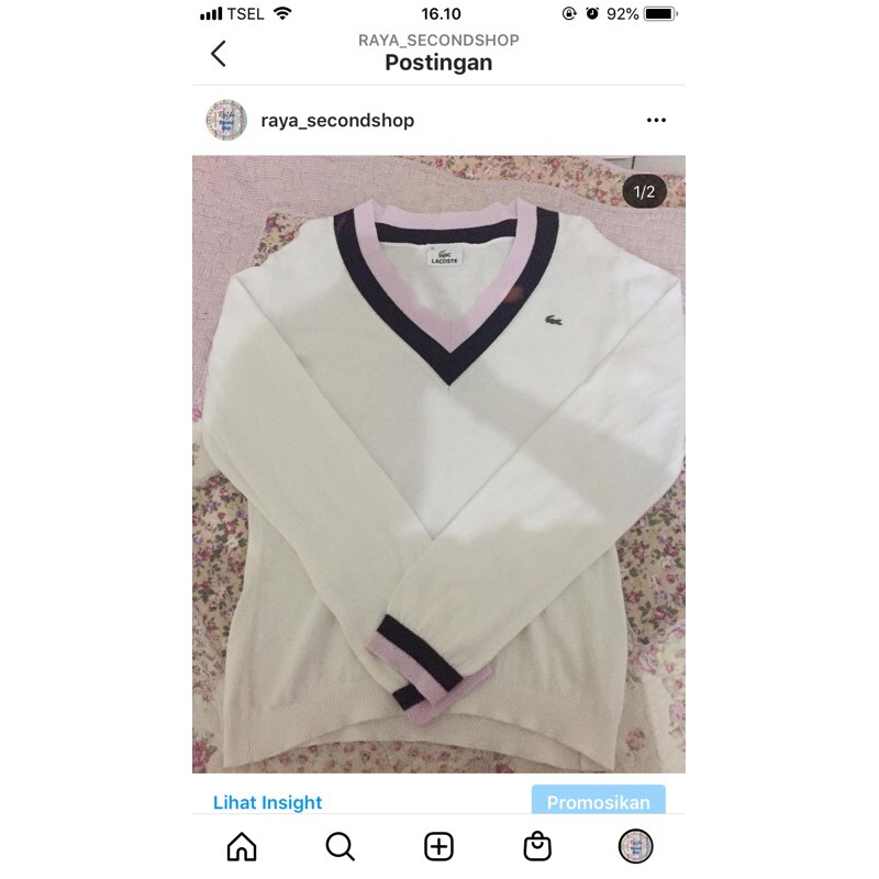 Sweater Rajut Lacoste