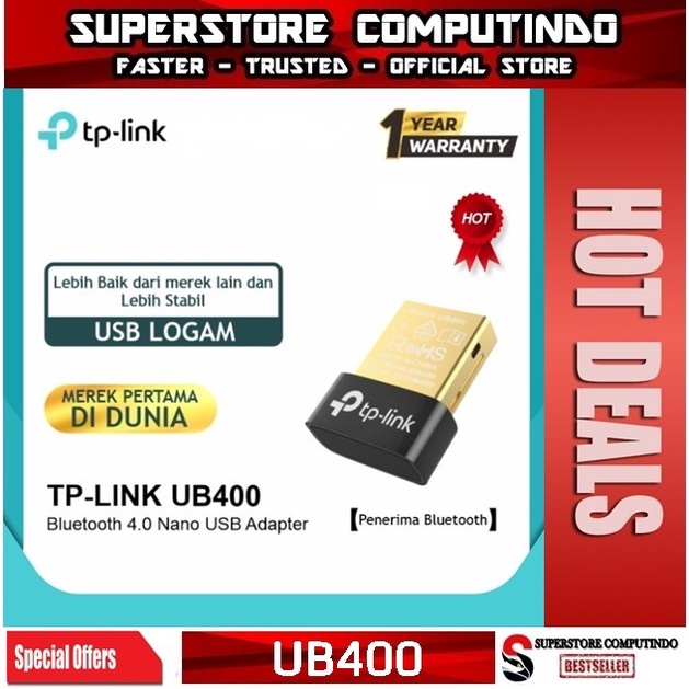 TP-LINK UB400 BLUETOOTH 4.0 NANO USB ADAPTER