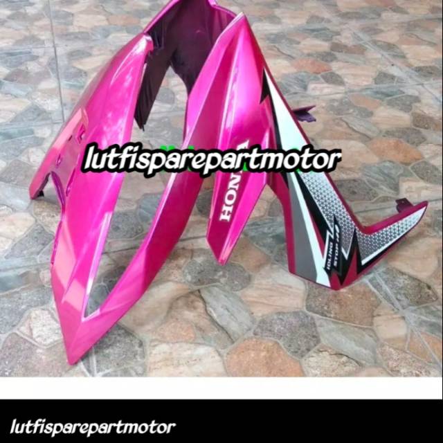 Cover tameng dasi depan beat fi ECO esp pink magenta