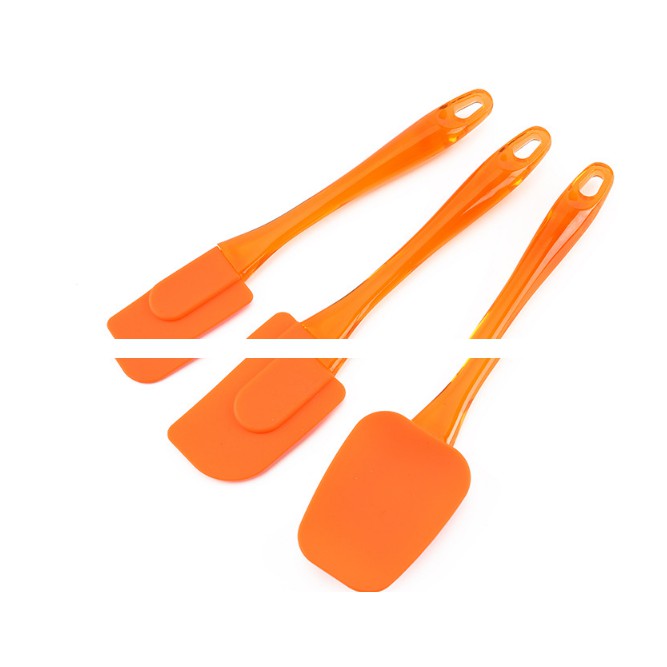 Spatula set/pengaduk adonan/sendok adonan/scraper adonan/alat kue set/butter scraper set silicone