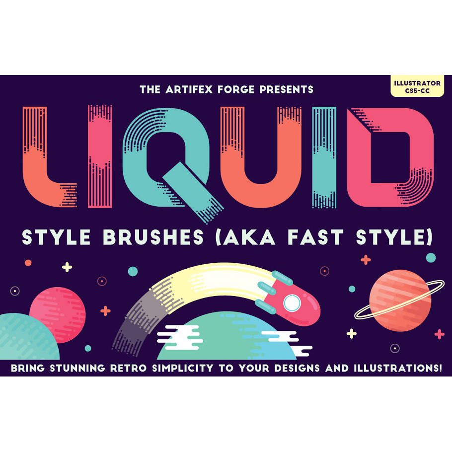 Liquid Style Brushes - Adobe Illustrator