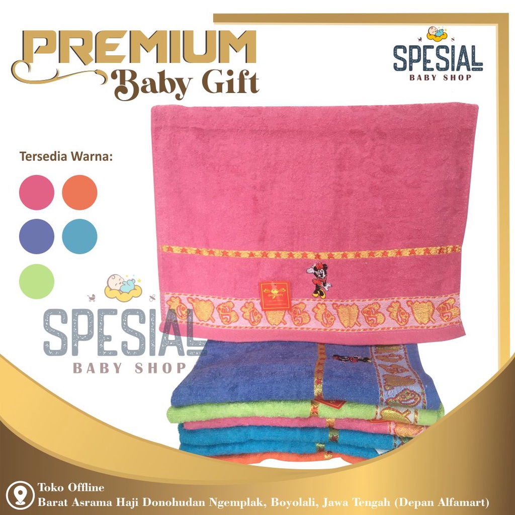 Handuk Mandi Couple/ Handuk bayi/Handuk bordir set /Hampers set/Gift -Kado bayi- kado bayi perempuan