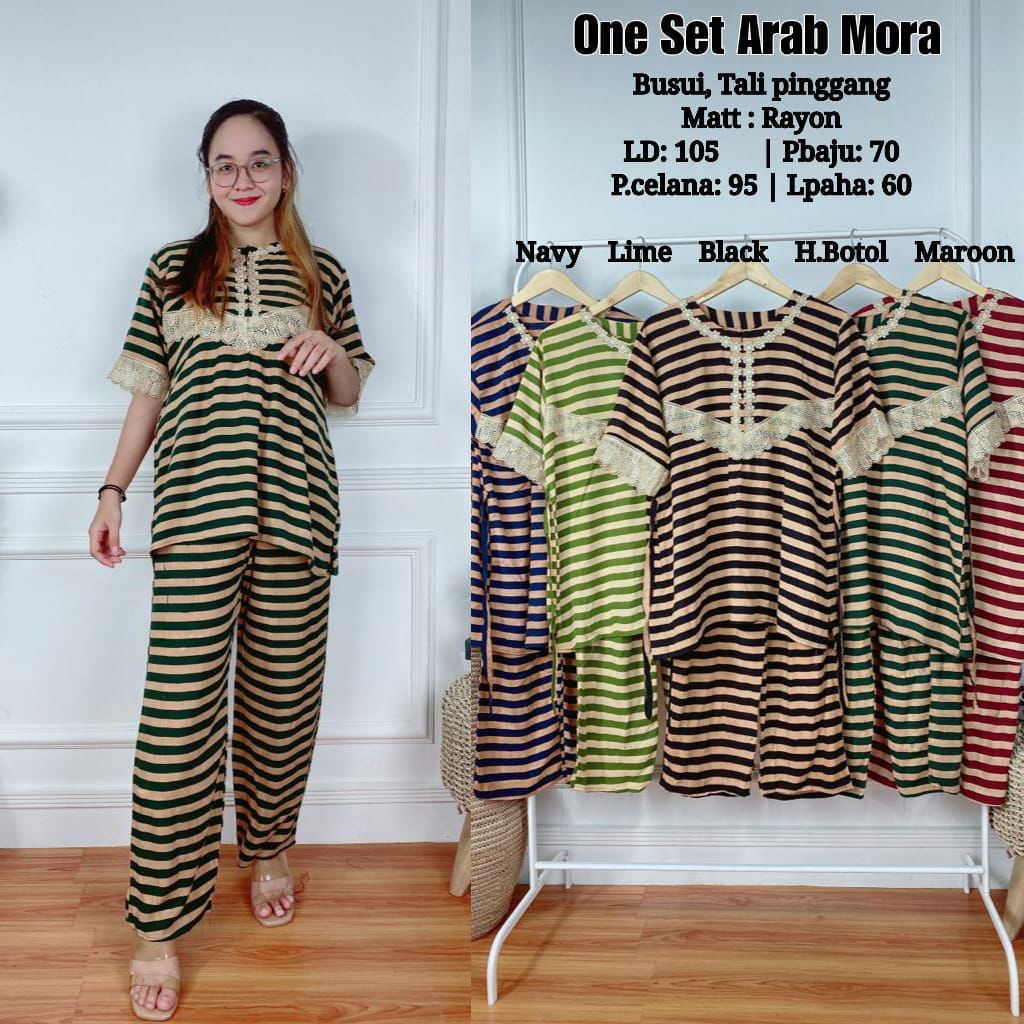 BAJU WANITA ONE SET ARAB MORA