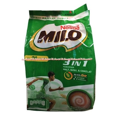 Milo Susu 3 In 1 Activ Go Polybag 35g 18sachet Susu Coklat Milo Bungkus Saset Millo Cokelat Chocolate Milk