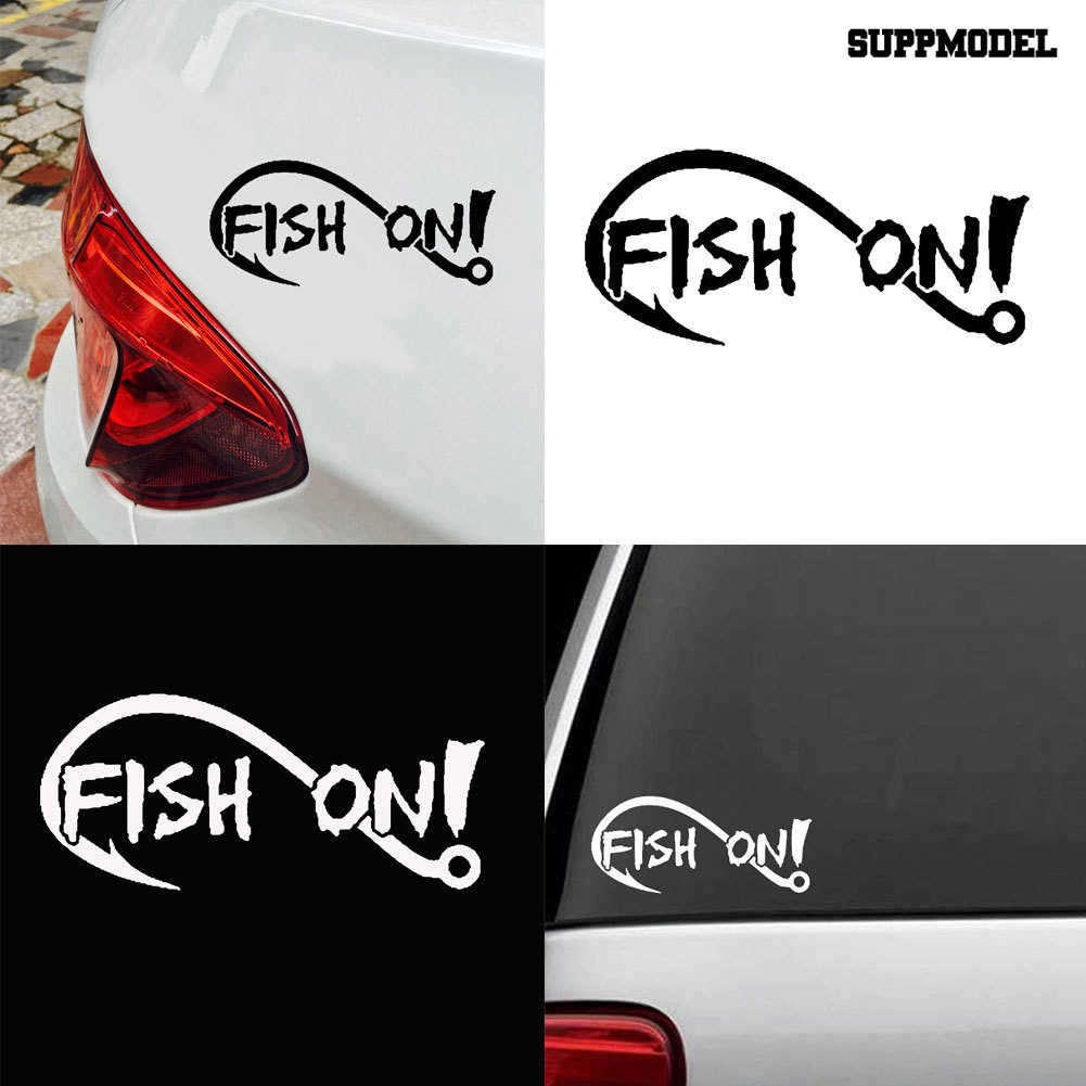 Stiker Decal Motif Kail Pancing Untuk Dekorasi Body / Jendela Mobil