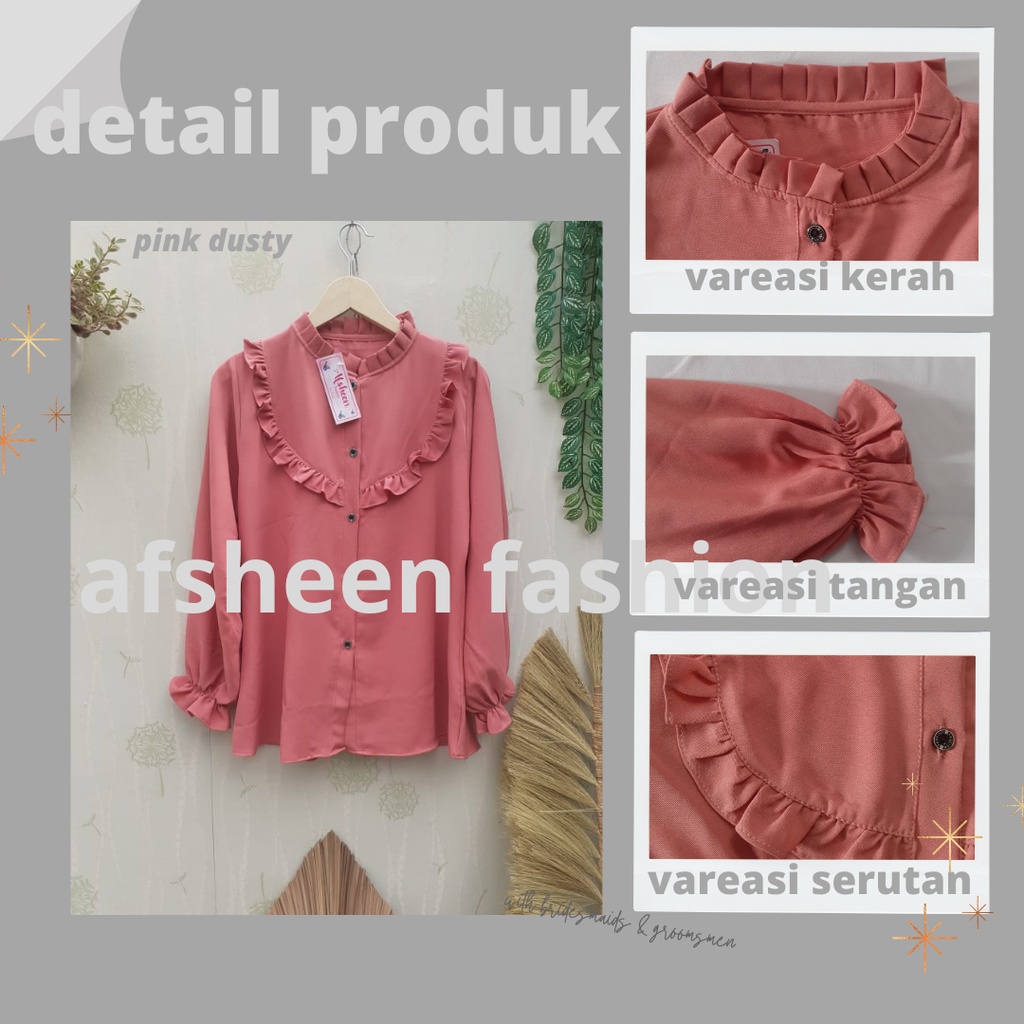 ATASAN KERAH REMPEL/BAJU ATASAN WANITA/ ATASAN WANITA/ATASAN PEREMPUAN/ ATASAN REMAJA CASUAL / PAKAIAN WANITA-7