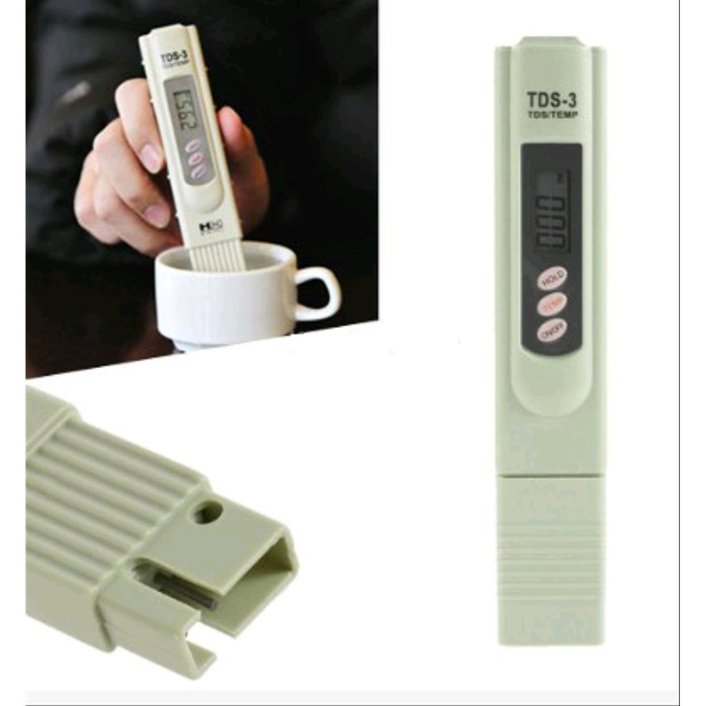 TDS Meter Digital TDS-3 Alat Ukur Ppm Air Hidroponik (Sudah Kalibrasi)