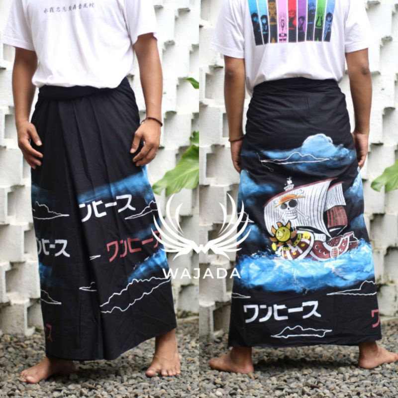 sarung batik lukis/sarung lukis astronot/sarung lukis naruto/sarung anime