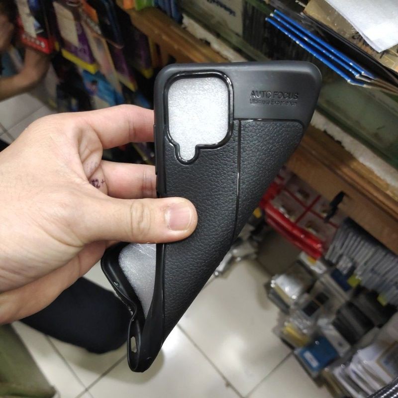 SAMSUNG A12 / A12 5G karet softcase silikon karet hitam mantap