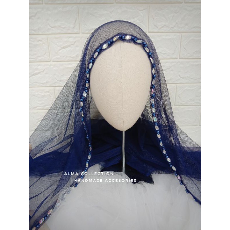 veil cantik diamond+mutiara