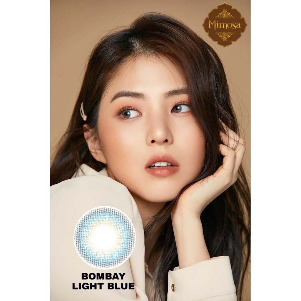 Softlens MIMOSA FLAT DIA 14.50mm NORMAL MINUS Brown Grey Black Blue (-0.50 s/d -3.00)/Lensa  Kontak/BS