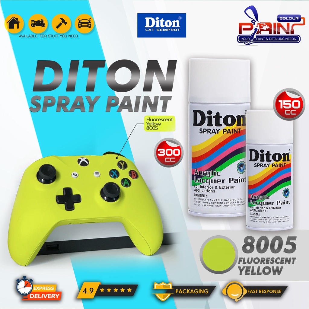 Diton Cat Semprot/Pylox/Motor/Helm 150cc - 8005 Fluorescent Yellow