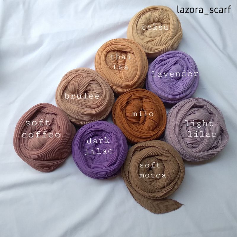 SEGIEMPAT PLISKET/SEGIEMPAT LIPIT/KERUDUNG PLISKET/ Pleated Square  [BACA DESKRIPSI]-2
