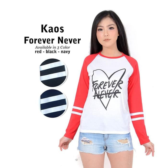 Fashion Wanita Belle Fashion Raglan Forever Never / Seksi Pakaian