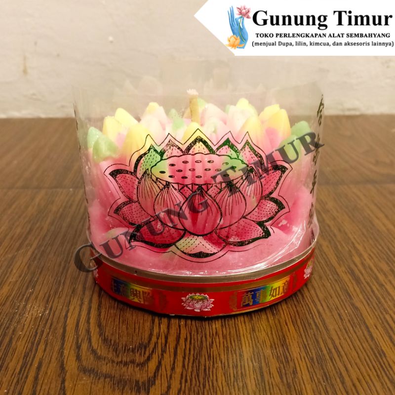 Lilin Puja Teratai Besar / Lilin Puja / Lilin Teratai Kualitas bagus