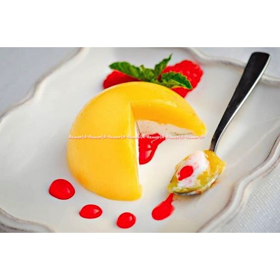 Nutrijell Pudding Susu Rasa Mango Flavour 170gr Orange Mangga Nutrijel Puding