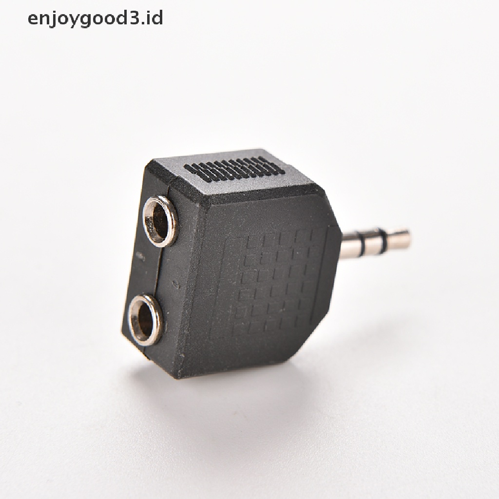 (Rready Stock) Adaptor Splitter Jack Audio 3.5mm 1 / 8 &quot;Male Ke 2 Female (ID)