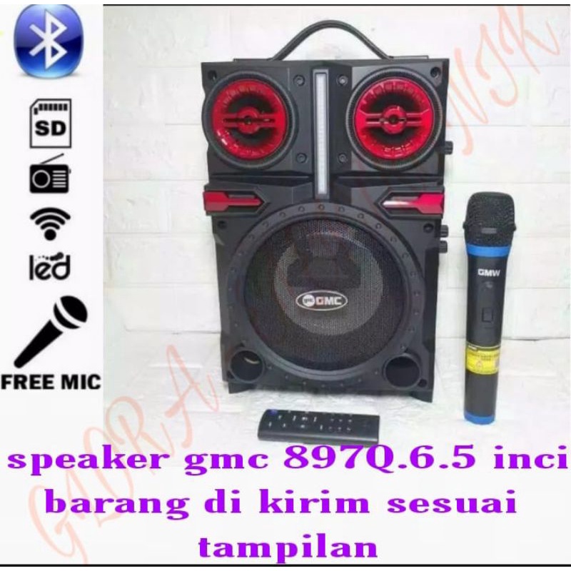 cod speaker bluetooth/speaker gmc 897Q/speaker free mic tampa kabel
