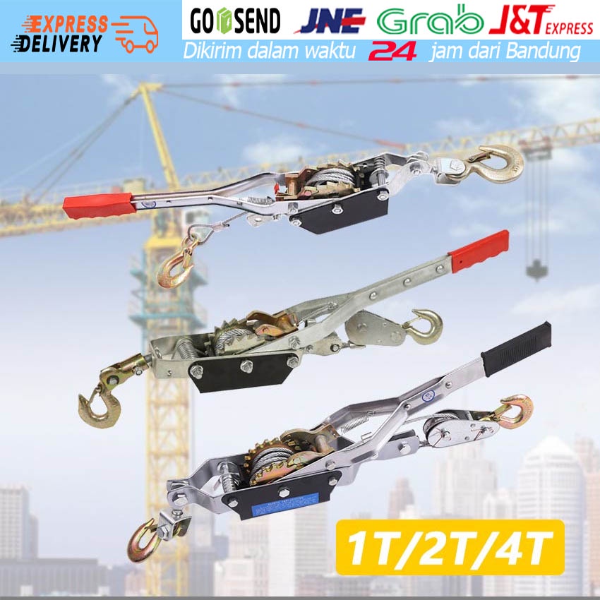 Hand Puller Rachet Tracker Hand Takel 4 TON - Katrol Sling - Hand Winch Offroad  - Hoist Takel - Tre