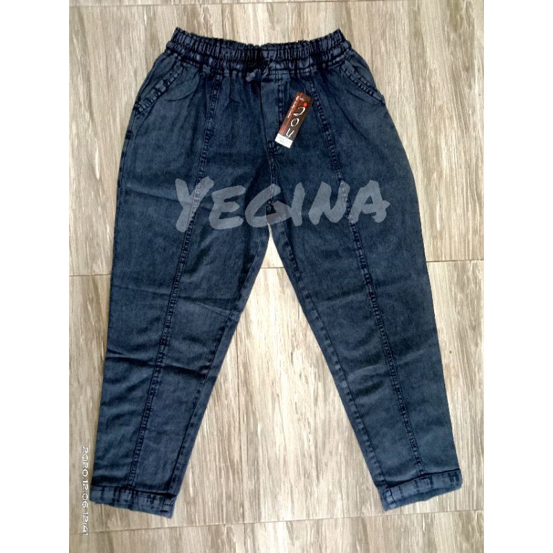 CELANA BAGGY(BB 50-110 kg)JEANS SNOW JUMBO XXXXL WANITA JAMINAN REALPIC BISA COD