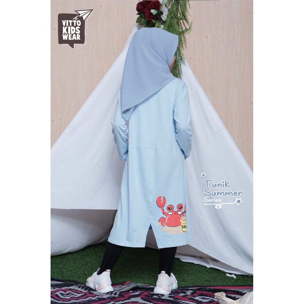 Tunik Anak Junior Big Cutting Summer Dress Vitto