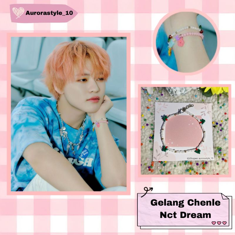 Nct Dream Chenle Bracelet / Aksesoris Manik Chenle Nct Dream / Kalung / Gelang / Cincin / Korean Sty