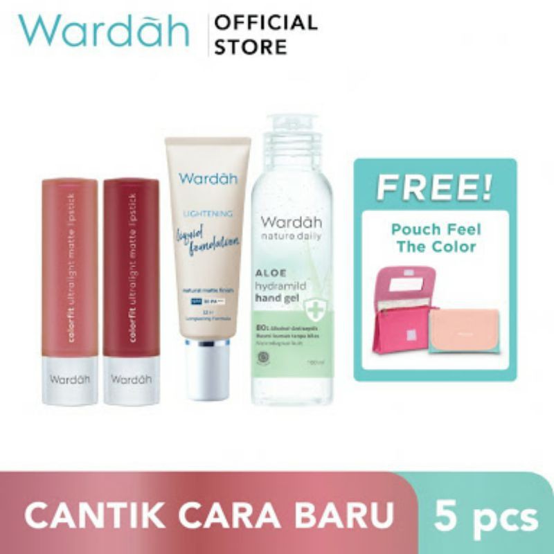 Free pouch paket wardah " Cantik Cara Baru "