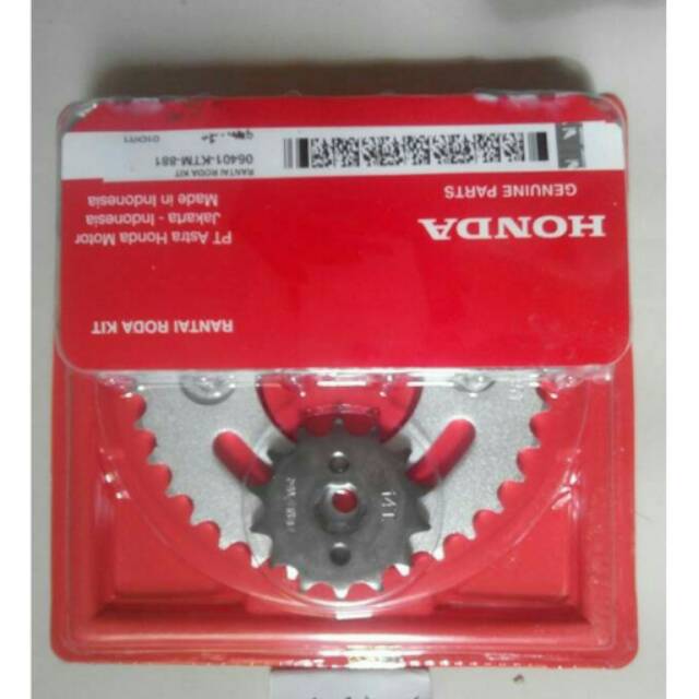 Gear set / gear & rantai honda supra x 125