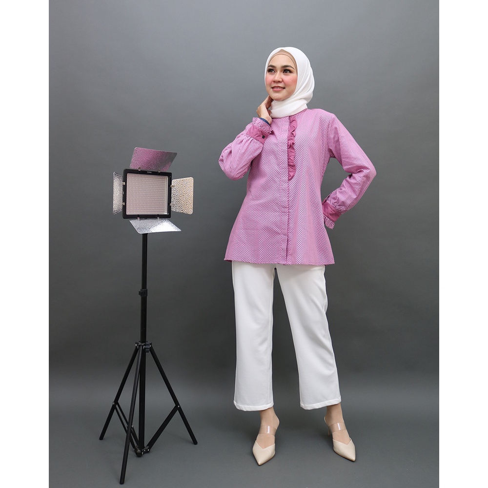 RIJEK MINOR POLKA - Kemeja Terbaru by Hijab Mamah icis