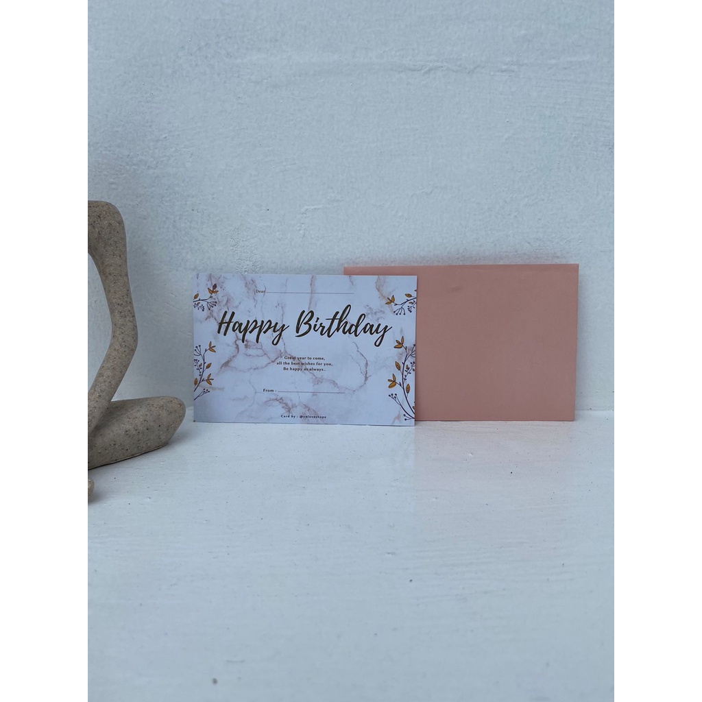 Birthday Card + Amplop