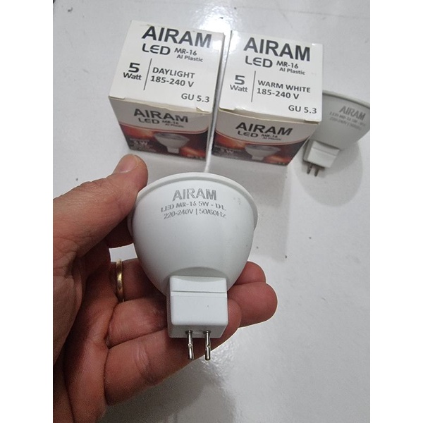 Airam Led Sorot MR16 spotlight 5w 5 watt mr-16 220 Volt. halogen led