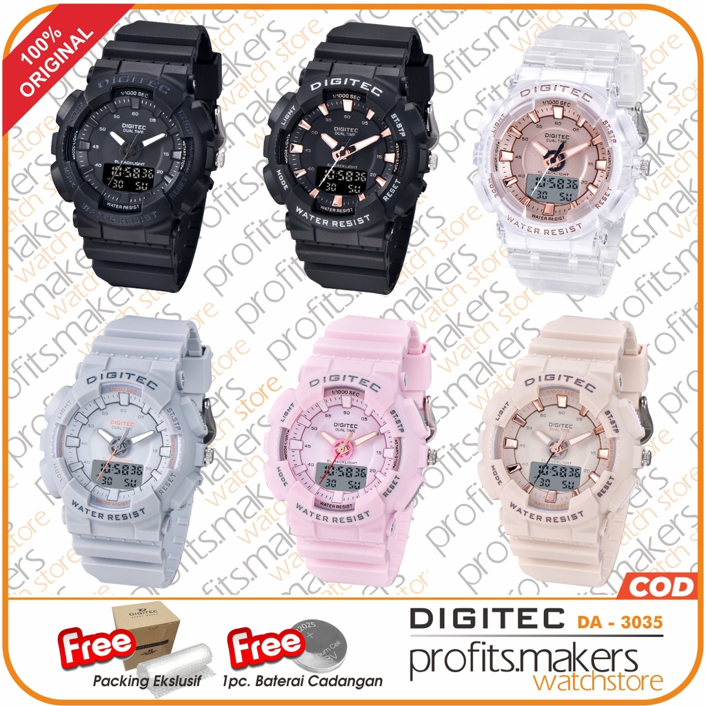 DIGITEC DA3035 / DA 3035 / DA-3035 / DG Watch Jam Tangan ORIGINAL