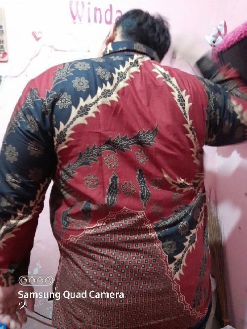 Kemeja Batik Pria Lengan Panjang Murah Seragam M L Xl Xxl