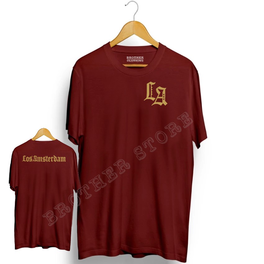 Kaos Distro LA Front Back Gold Premium