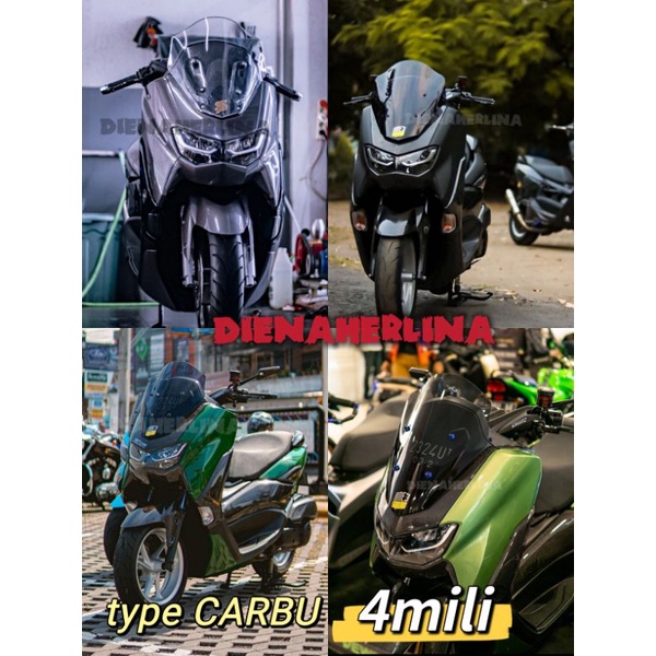 VISOR NMAX NEW TYPE CARBU WINDSHLED NMAX NEW TYPE CARBU TEBAL 4 MILI