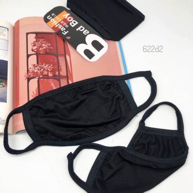 Fashion Face Mask Masker Import Masker Hitam