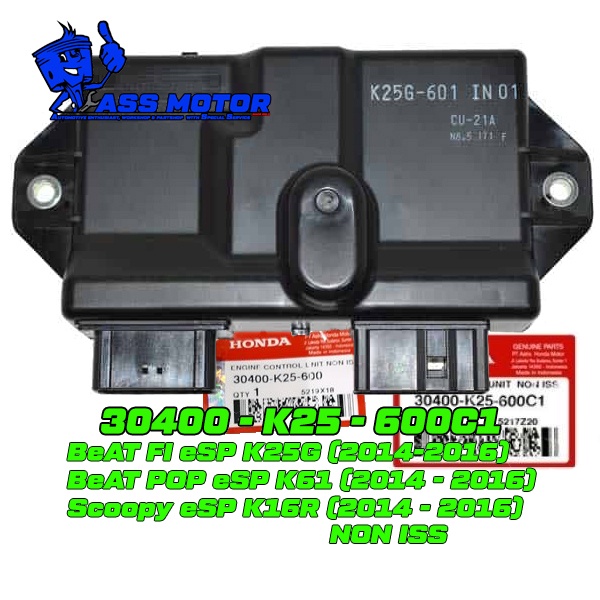 ECU BeAT POP eSP 2014-2016 & Scoopy eSP NON ISS ECU K25G 601 ECU BEAT FI STARTER HALUS NON ISS ECU  
