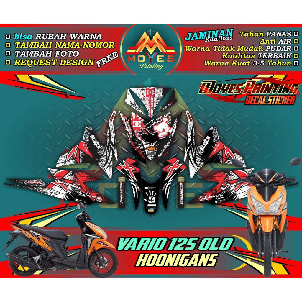 stiker motor vario 125 full body decal stiker motor vario 125 full body stiker vario 125 hooningans