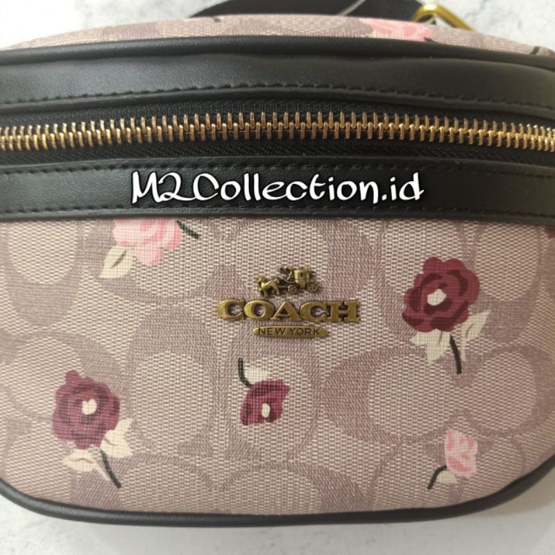 Waistbag Bumbag Coach Signature Flower Belt Bag Import